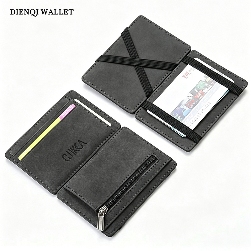 Coin Holder Men - PU Lederen Magic Wallet Heren Portemonnee