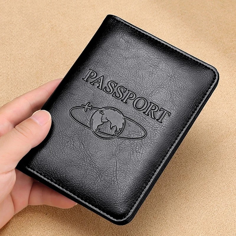Men'S Accessories On Sale - Unisex lederen paspoorthoes RFID-blokkerende herenpaspoorthouder ID-kaarthouder