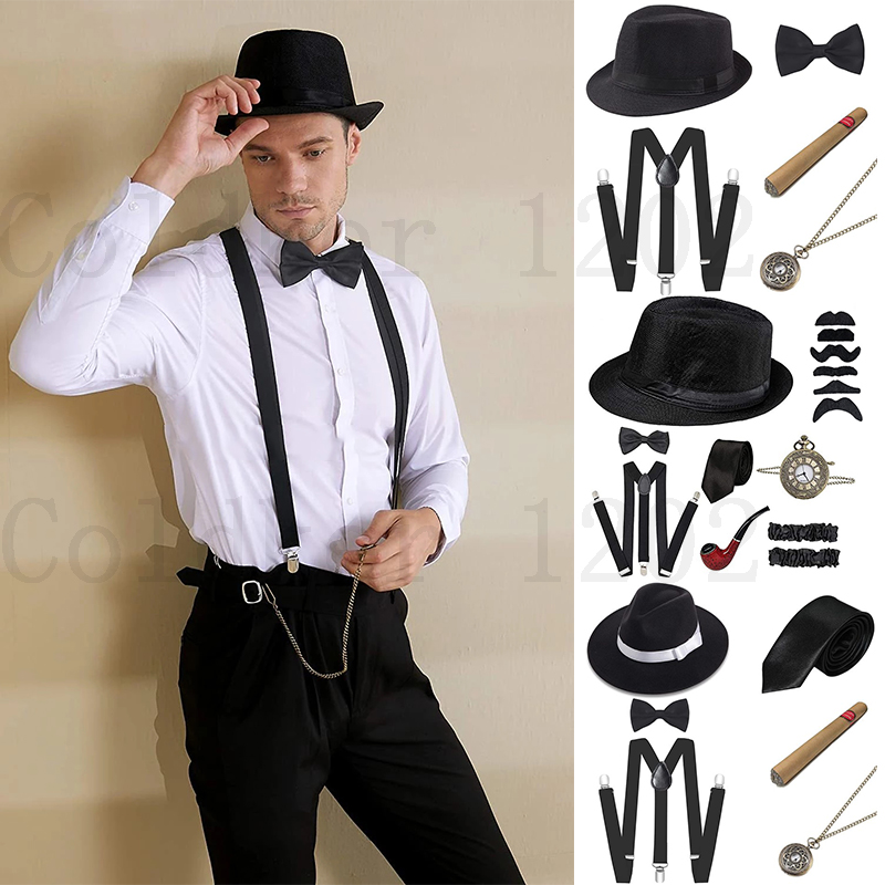 Men'S Accessories In The 1920S - Gratis Schip Halloween 1920s Heren Gatsby