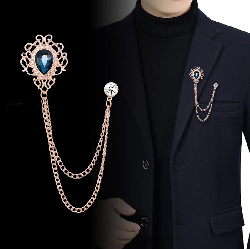 Men'S Accessories And Jewelry - Nieuwe Vintage Kwastje Ketting Strass Kristal