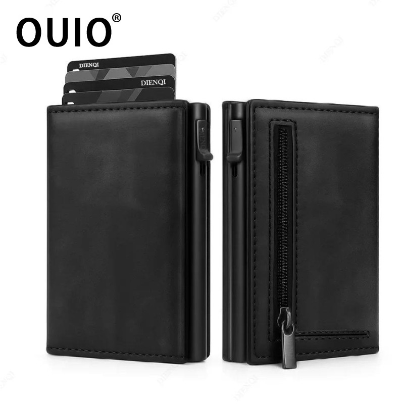 Coin Holder Men - OUIO Rfid Creditcardhouder Portemonnee Heren Bankkaarthouder