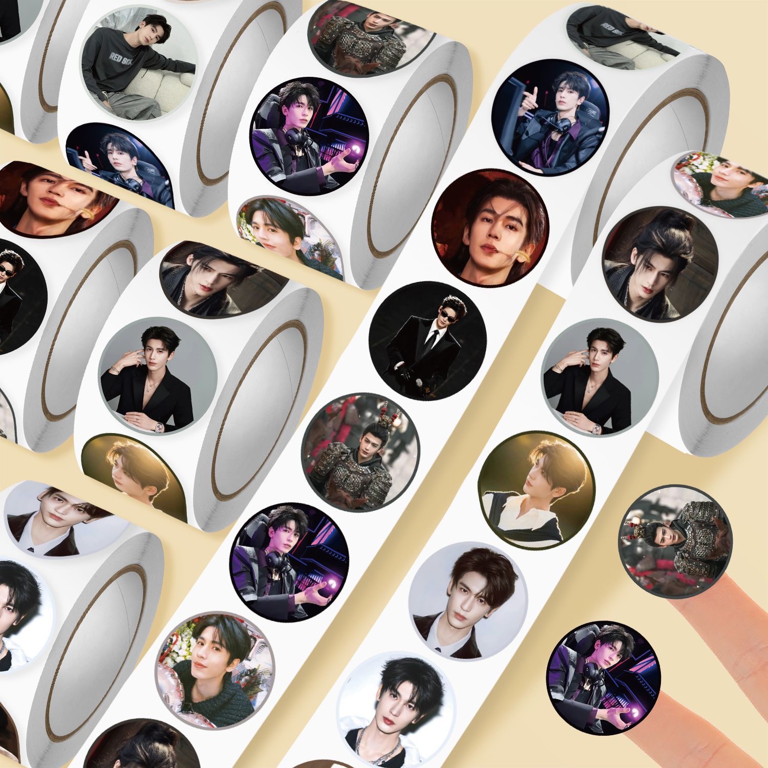 Men Accessories Look - 2000 nieuwe Zhang Linghe cosplay-rolstickers met