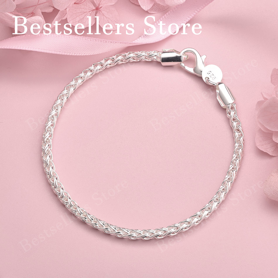Men Accessories Chain And Bracelet - Charmante 925 sterling zilveren 8-inch prachtige