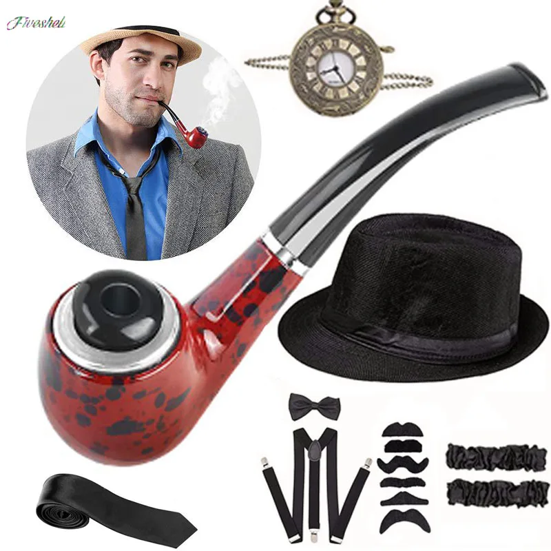 Men'S Accessories In The 1920S - Halloween Party Great Gatsby Cosplay Kostuum