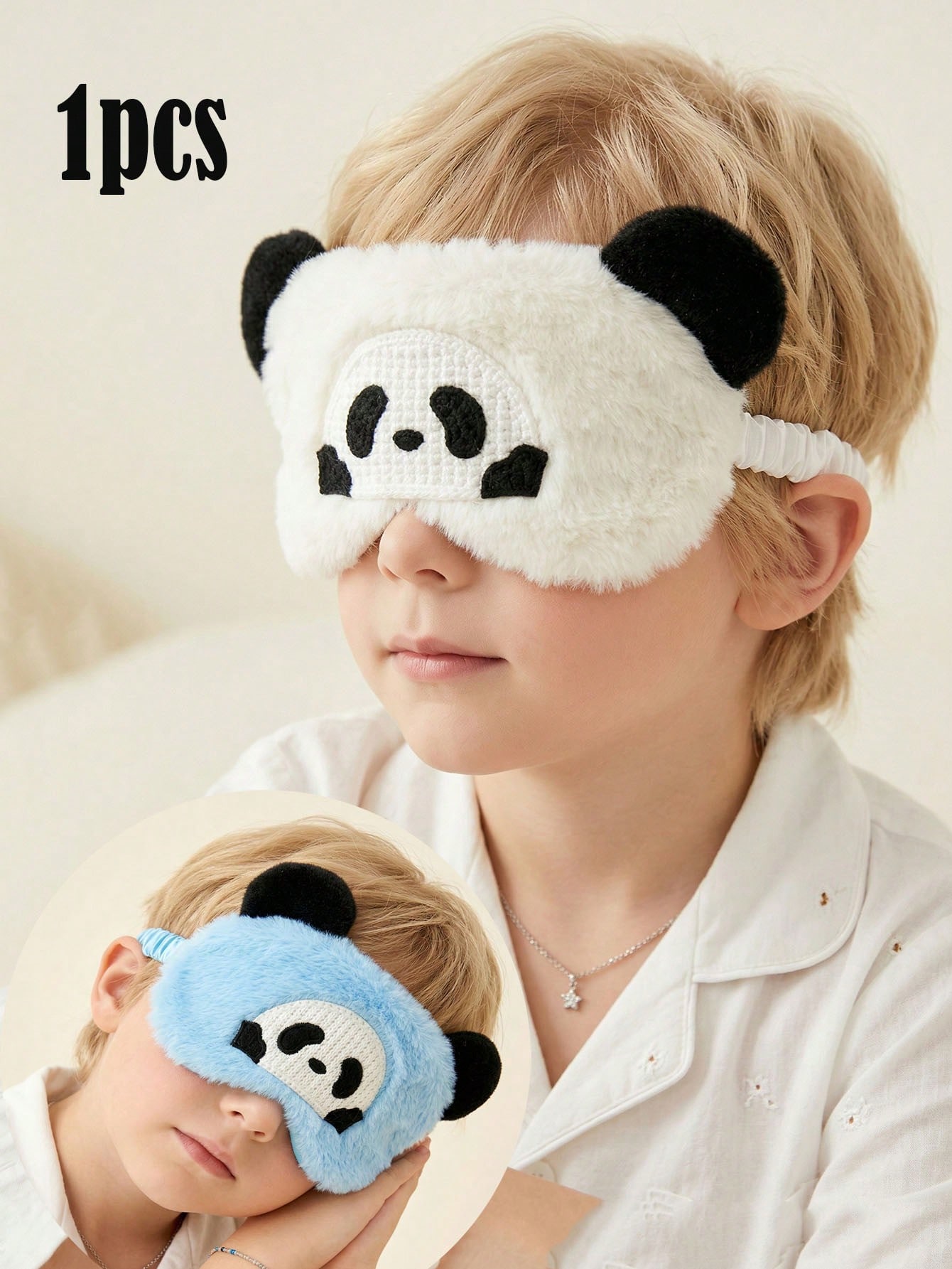 Men'S Accessories - 1pc 14-16Y Pluche Panda Slaapoogmasker Zachte