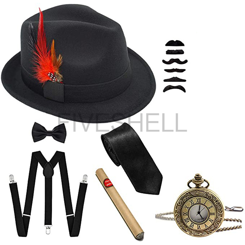 Men'S Accessories In The 1920S - Heren 1920S Gatsby Gangster Kostuum Accessoires