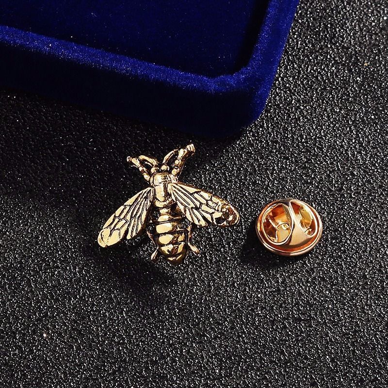Men'S Accessories Trending - Vintage Bronskleurige Kleine Bij Broche voor
