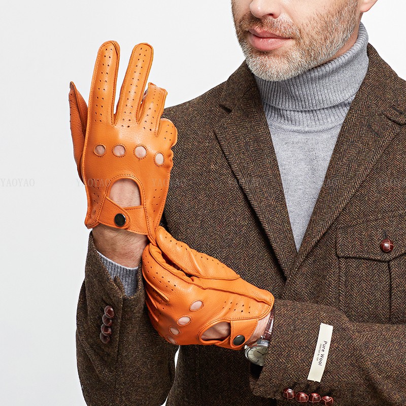 Men'S Accessories On Sale - Mode-accessoires Mannelijke Lente Echt Lederen Handschoen