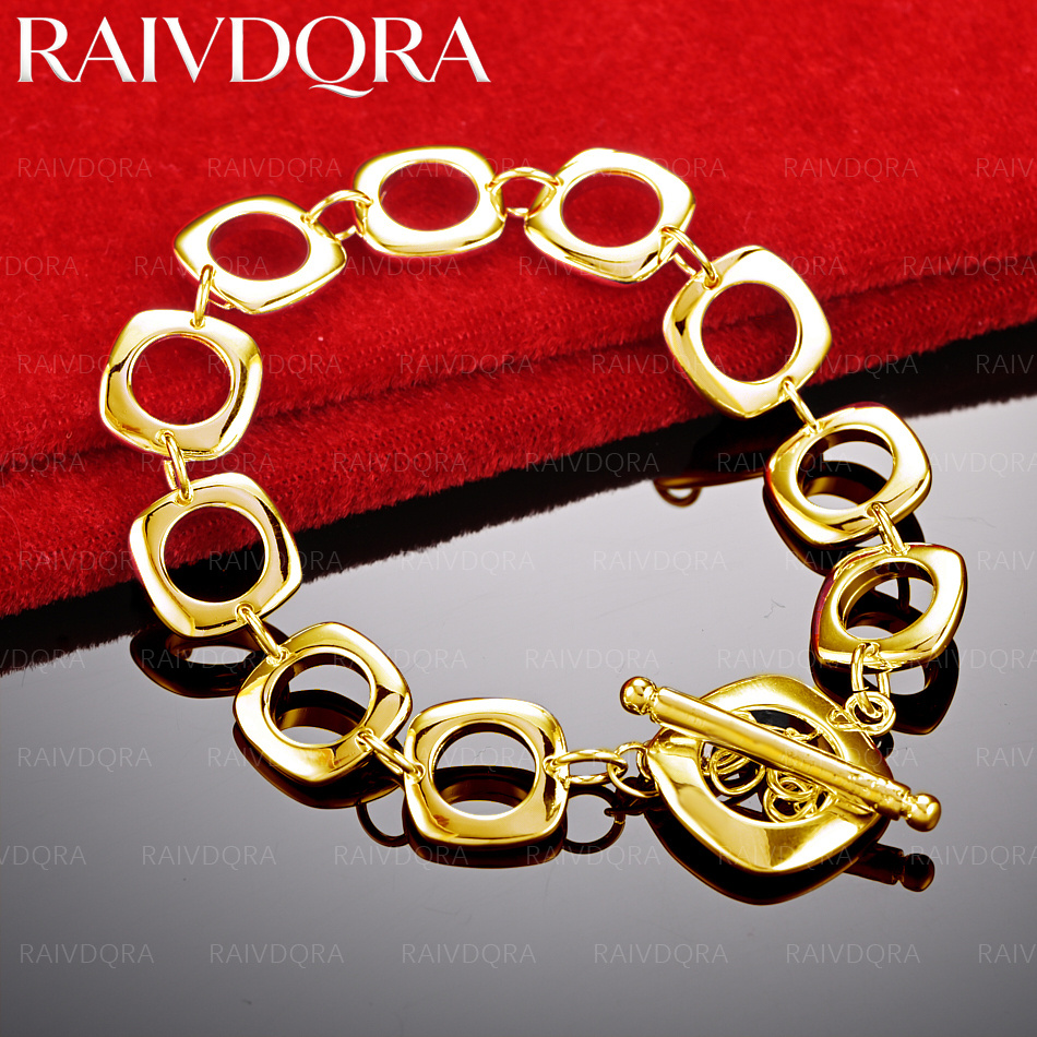 Men Accessories Chain And Bracelet - 18K vergulde ronde kettingarmband voor dames