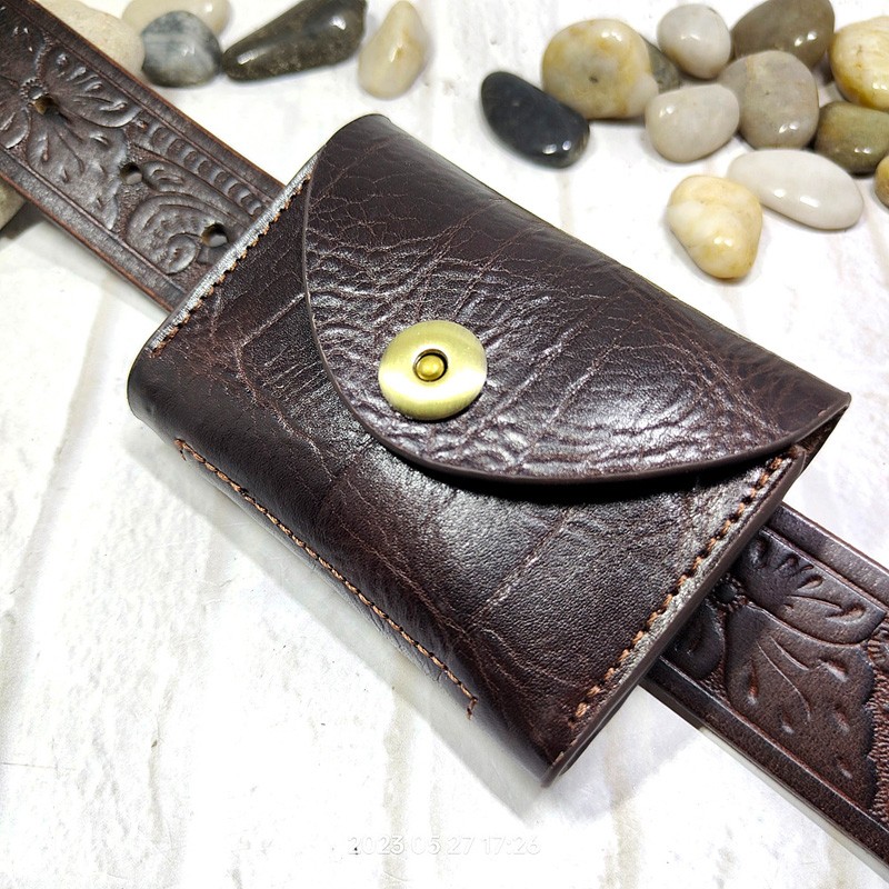 Coin Holder Men - Blongk Mini Heuptas Dunne Riem Pak