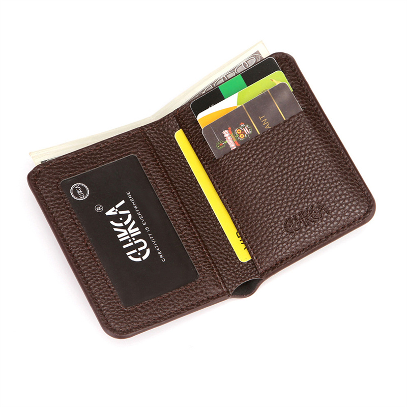 Money Clip Slim - PU-leer Heren korte portemonnee Zacht Grote