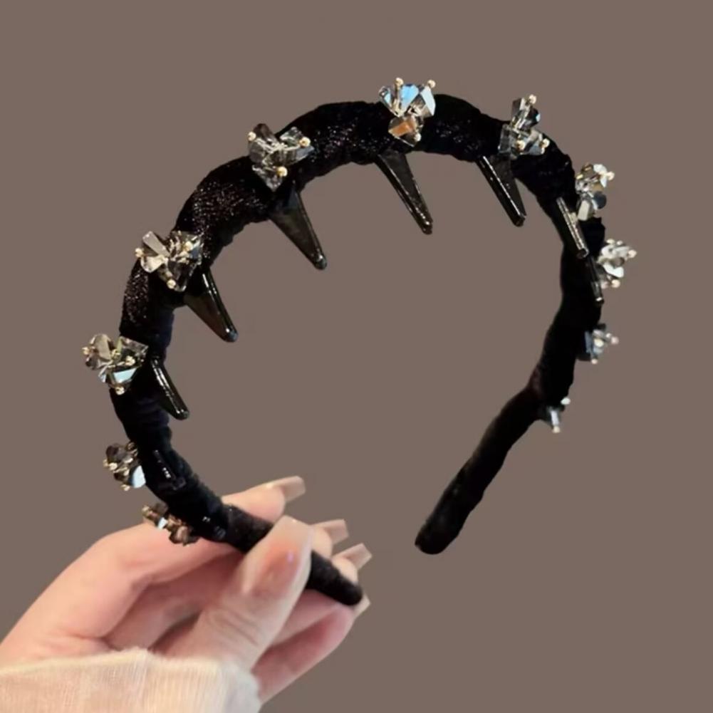 Men Accessories Look - Haarband Dames Glanzende Strass Haarband Antislip