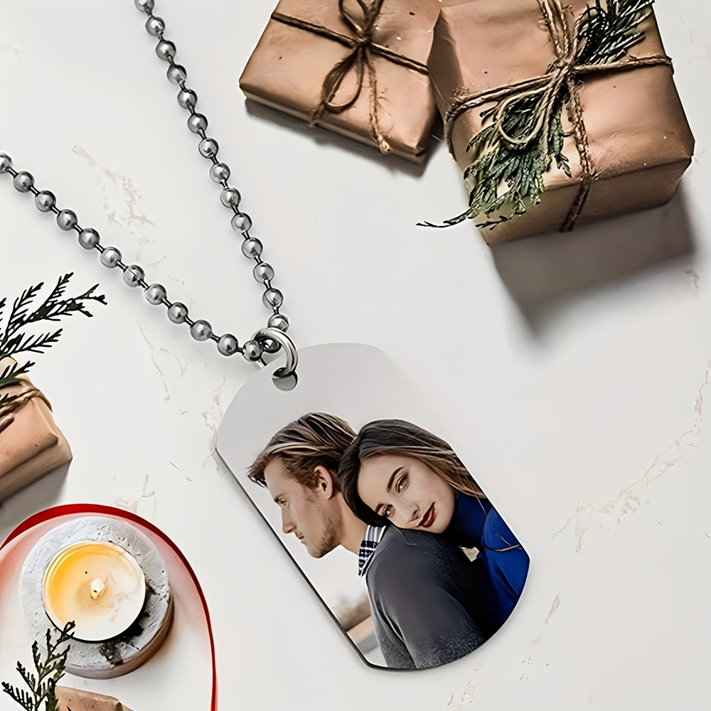Men'S Accessories Chain - Op maat gemaakte gepersonaliseerde herenhangerketting, dubbelzijdige