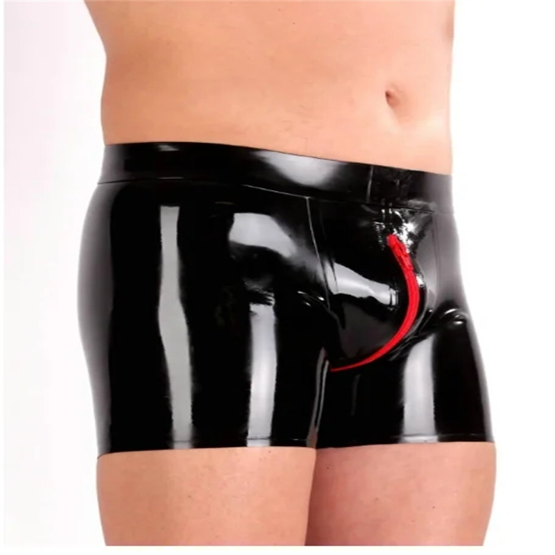 Men Accessories Look - Latex sexy mannen ondergoed met rits