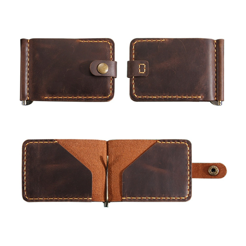 Crazy Horse lederen geldclip p - Money Clip Slim recensie en prijs