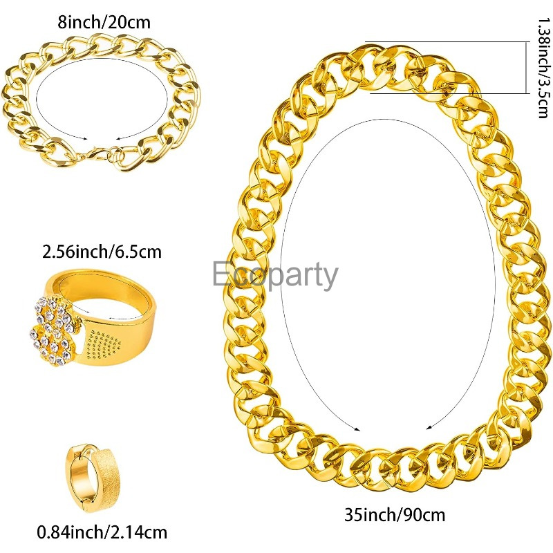 Jaren '80 Jaren '90 Hip Hop Ko - Men Accessories Chain And Bracelet recensie en prijs