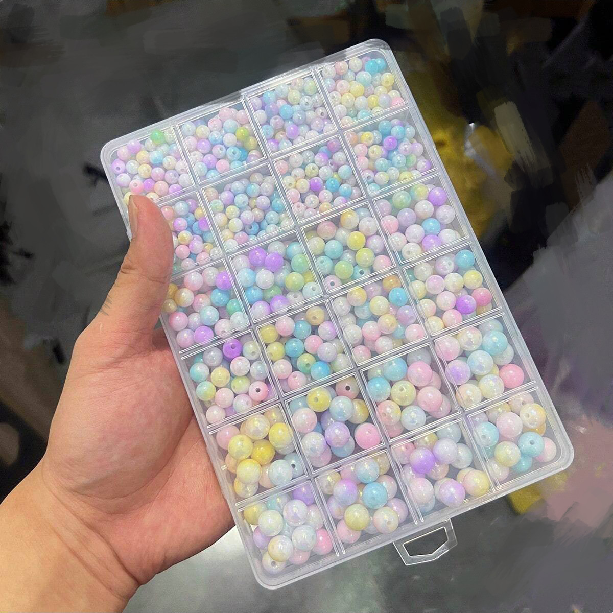 800 stuks/24 vakjes doos 6mm/8 - Bracelet Beaded Men recensie en prijs