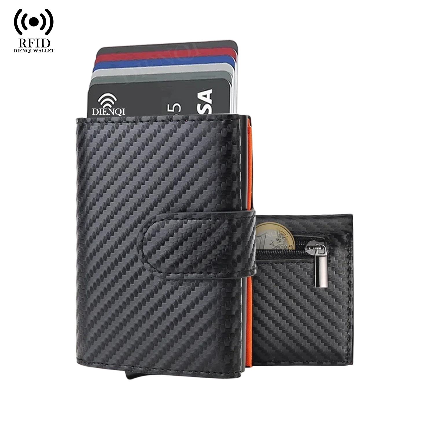 Microfiber lederen visitekaart - Coin Holder Men recensie en prijs