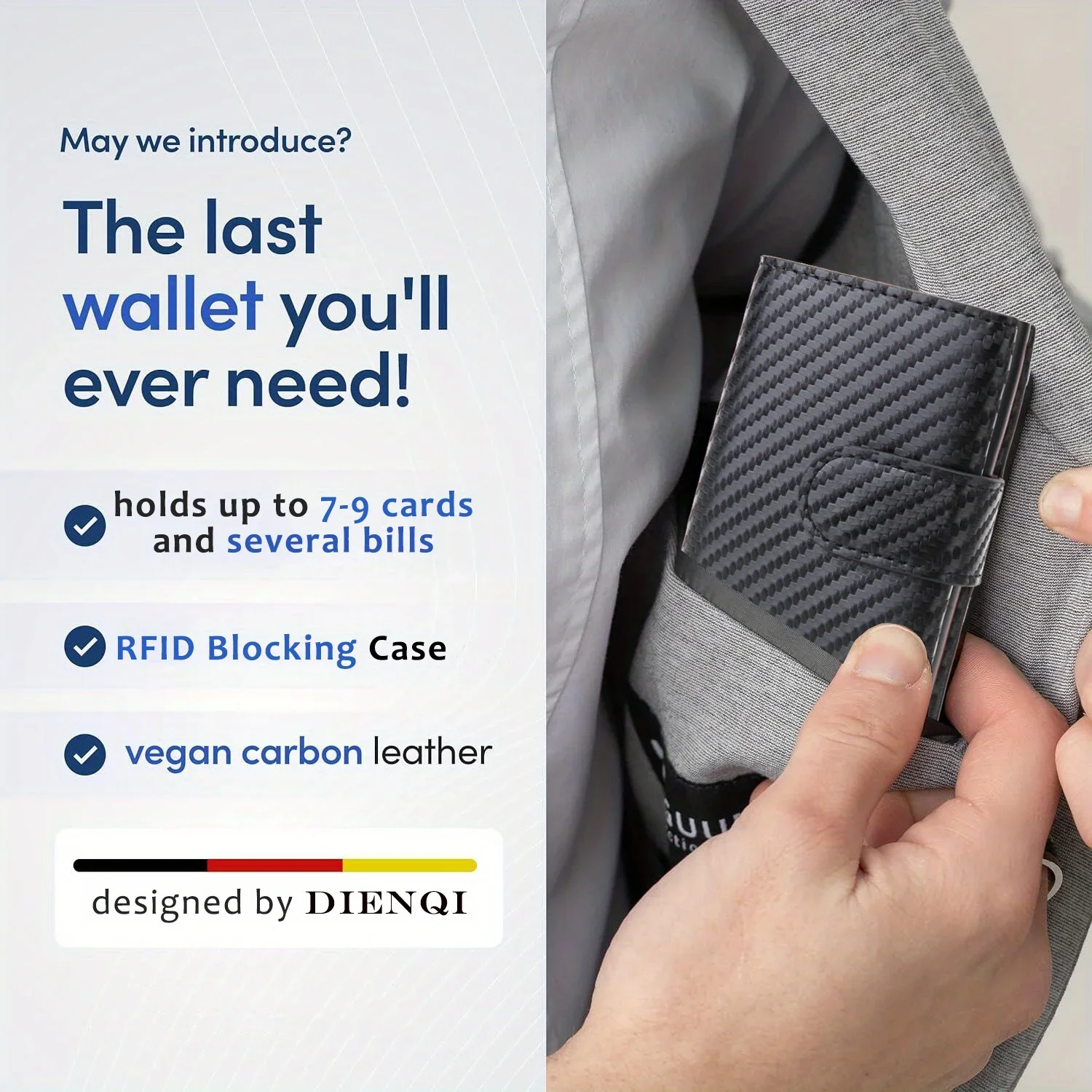 Microfiber lederen visitekaart - Coin Holder Men recensie en prijs