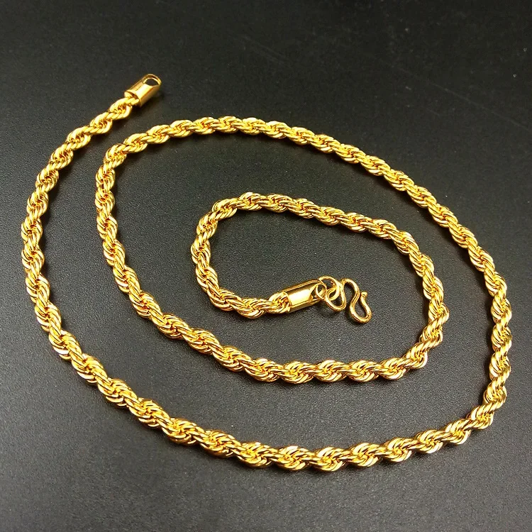 Heren AU999 24K echt gouden ke - Men Accessories Look recensie en prijs