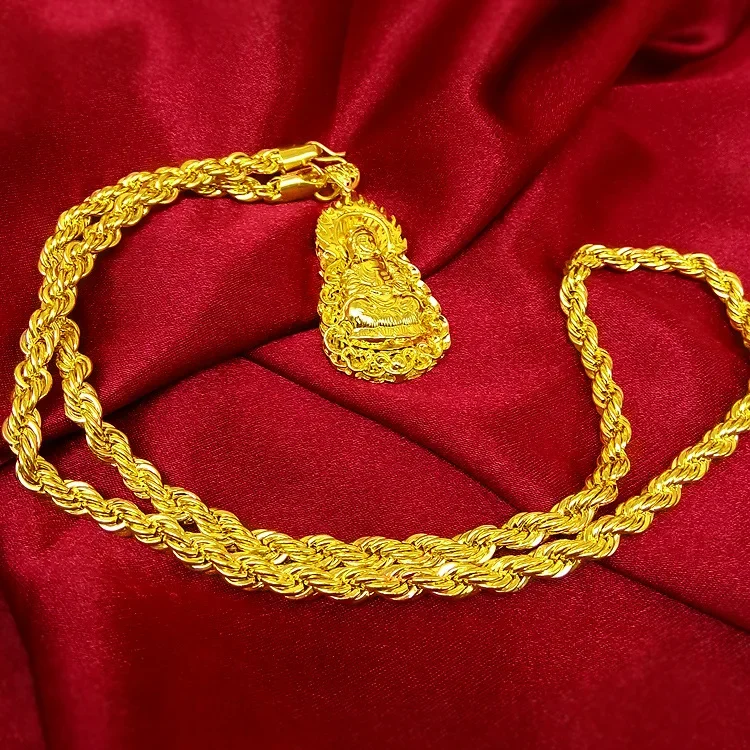 Heren AU999 24K echt gouden ke - Men Accessories Look recensie en prijs