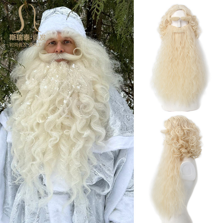 Kerst Kerstman Haar Pruik + Ba - Men'S Accessories For Christmas recensie en prijs