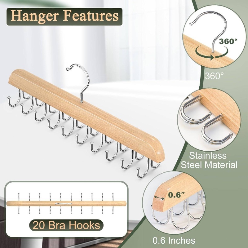 Houten stropdashangers Riemrek - Men'S Accessories Organizer For Wardrobe recensie en prijs