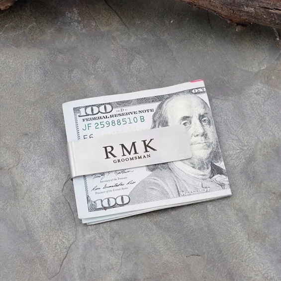 Gepersonaliseerde Geldclip voo - Money Clip Slim recensie en prijs