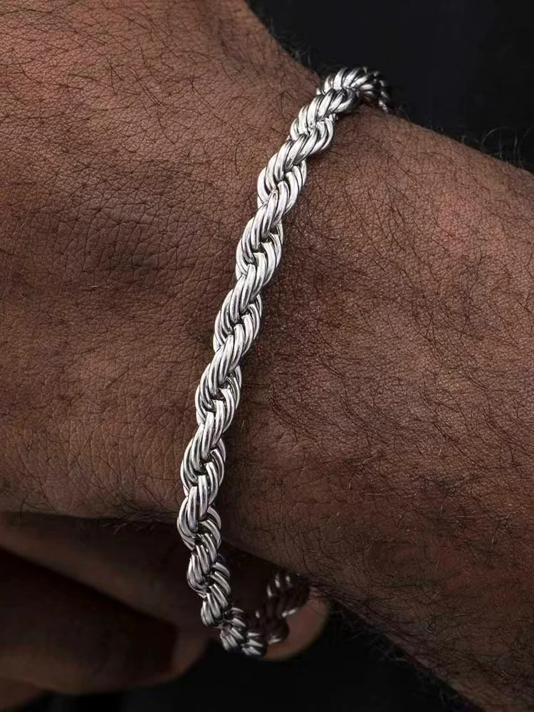 Hiphop Rock 925 sterling zilve - Men Accessories Chain And Bracelet recensie en prijs