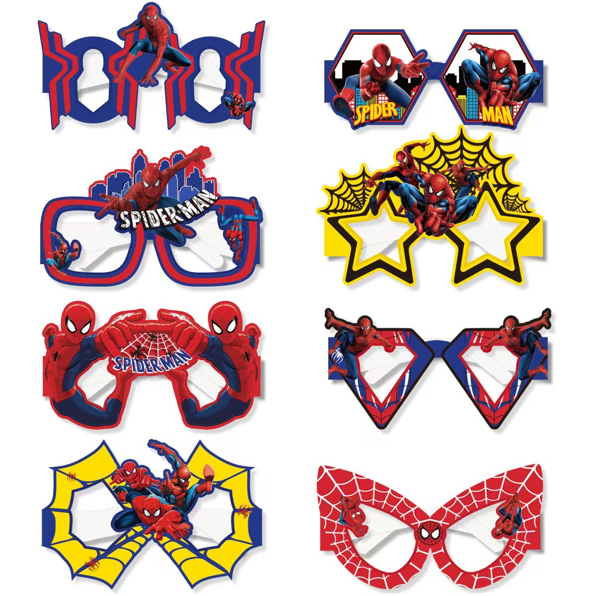 8PCS Spider-Man Papier Milieuv - Men Accessories Photos recensie en prijs