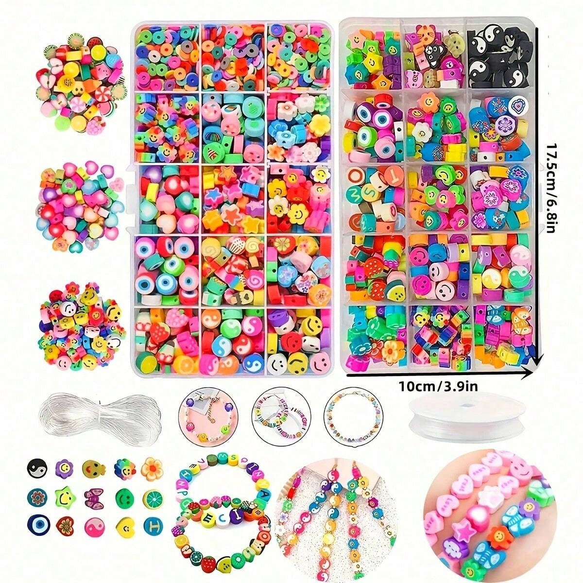 1450/1200/250 stuks polymeerkl - Bracelet Beaded Men recensie en prijs
