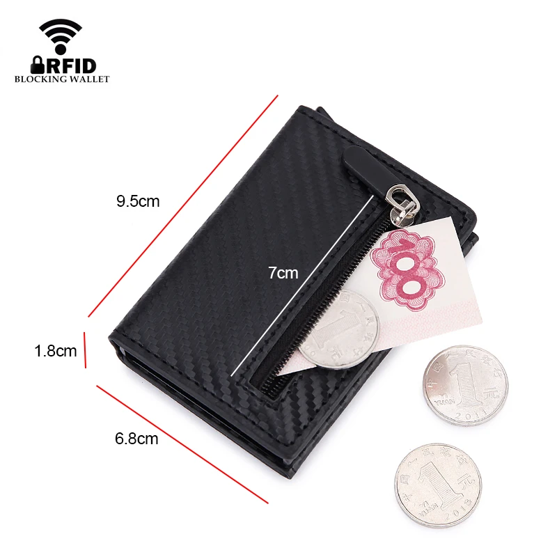 RFID-blokkerende kaartportemon - Coin Holder Men recensie en prijs