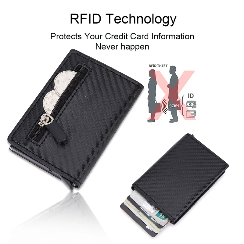 RFID-blokkerende kaartportemon - Coin Holder Men recensie en prijs