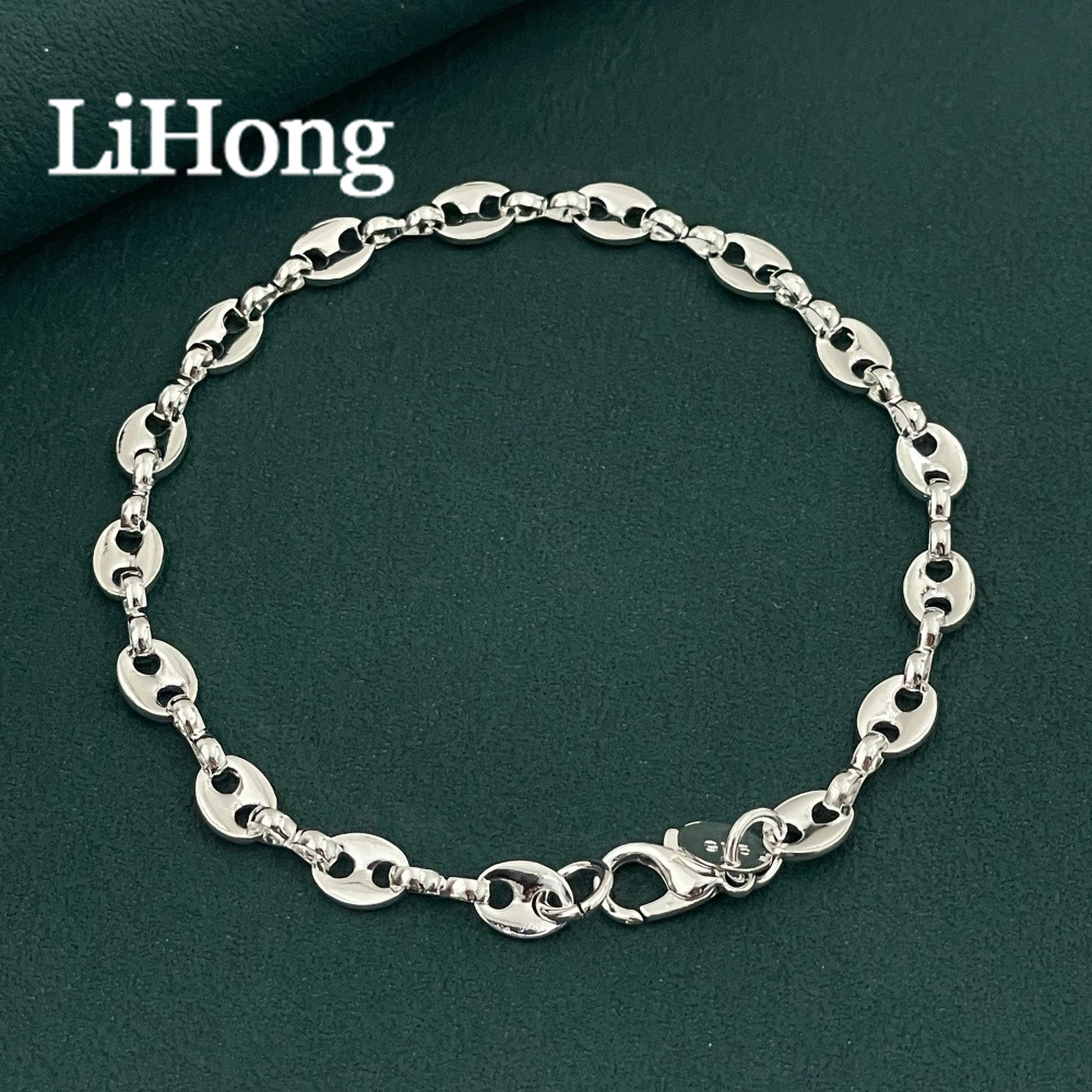 Lihong 925 sterling zilveren e - Men Accessories Chain And Bracelet recensie en prijs