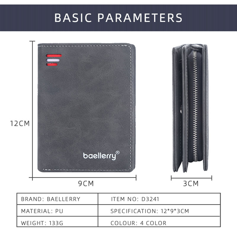Baellerry Nieuwe korte herenpo - Coin Holder Men recensie en prijs