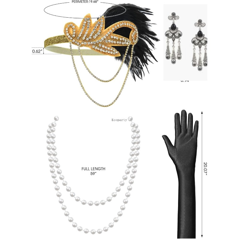 20e-eeuwse jurken voor dames,  - Men'S Accessories In The 1920S recensie en prijs