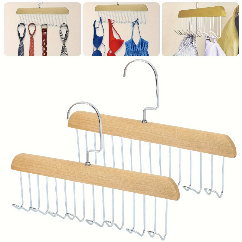 8-haaks houten riemrek opslagh - Men'S Accessories Organizer For Wardrobe recensie en prijs