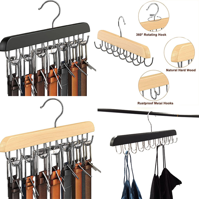 Houten riemrek Damesopberghang - Men'S Accessories Organizer For Wardrobe recensie en prijs