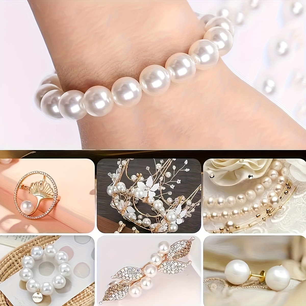 1388 stuks 4/6/8/10mm zwart, w - Bracelet Beaded Men recensie en prijs