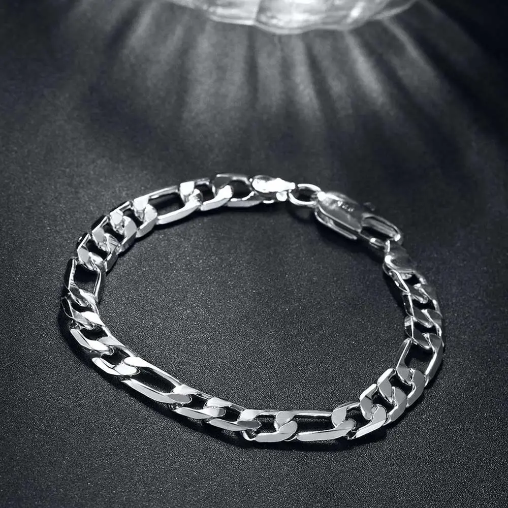 925 Sterling Zilveren Klassiek - Men Accessories Chain And Bracelet recensie en prijs