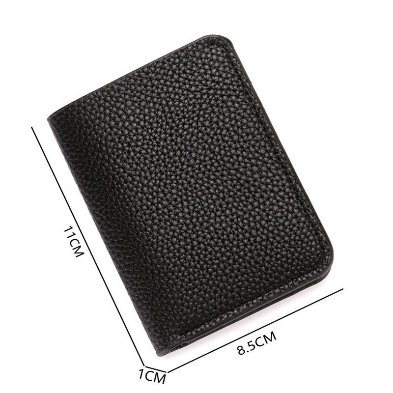 PU-leer Heren korte portemonne - Money Clip Slim recensie en prijs