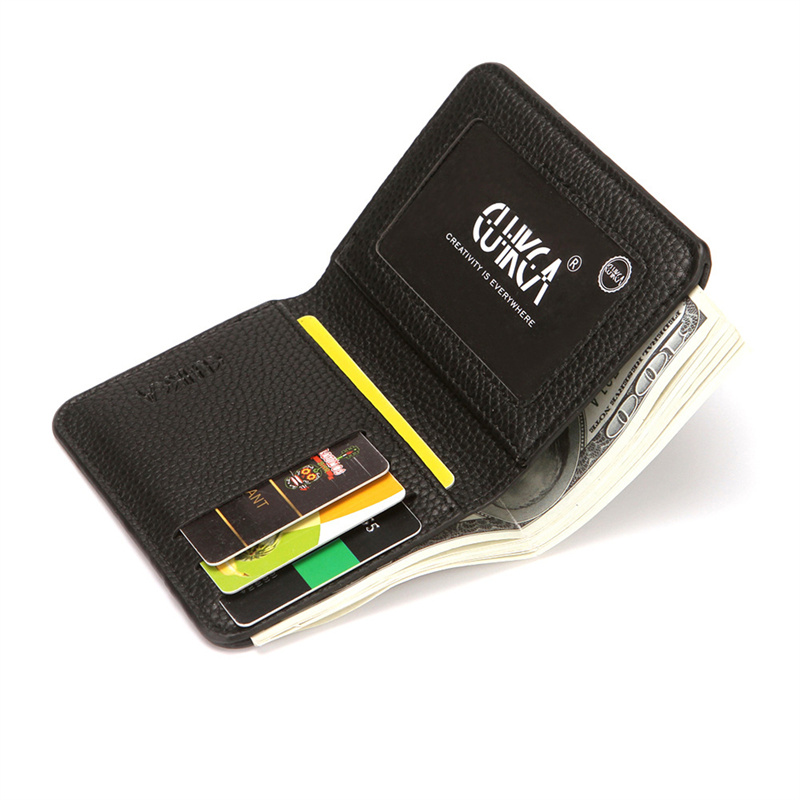 PU-leer Heren korte portemonne - Money Clip Slim recensie en prijs