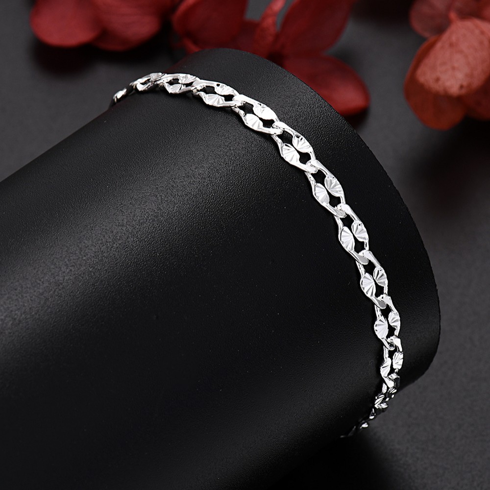 925 Sterling Zilver mooie 4MM  - Men Accessories Chain And Bracelet recensie en prijs