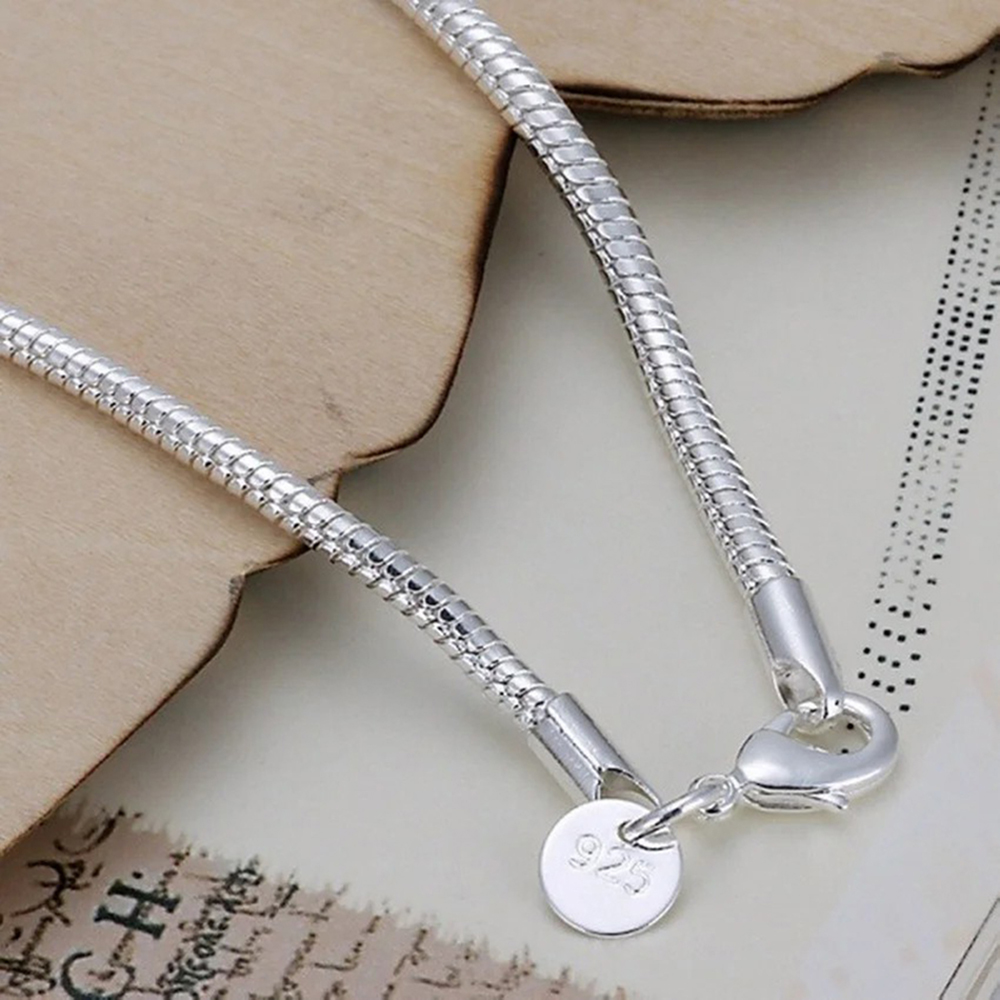 925 Zilver 3 MM Snake 16-23 CM - Men Accessories Chain And Bracelet recensie en prijs